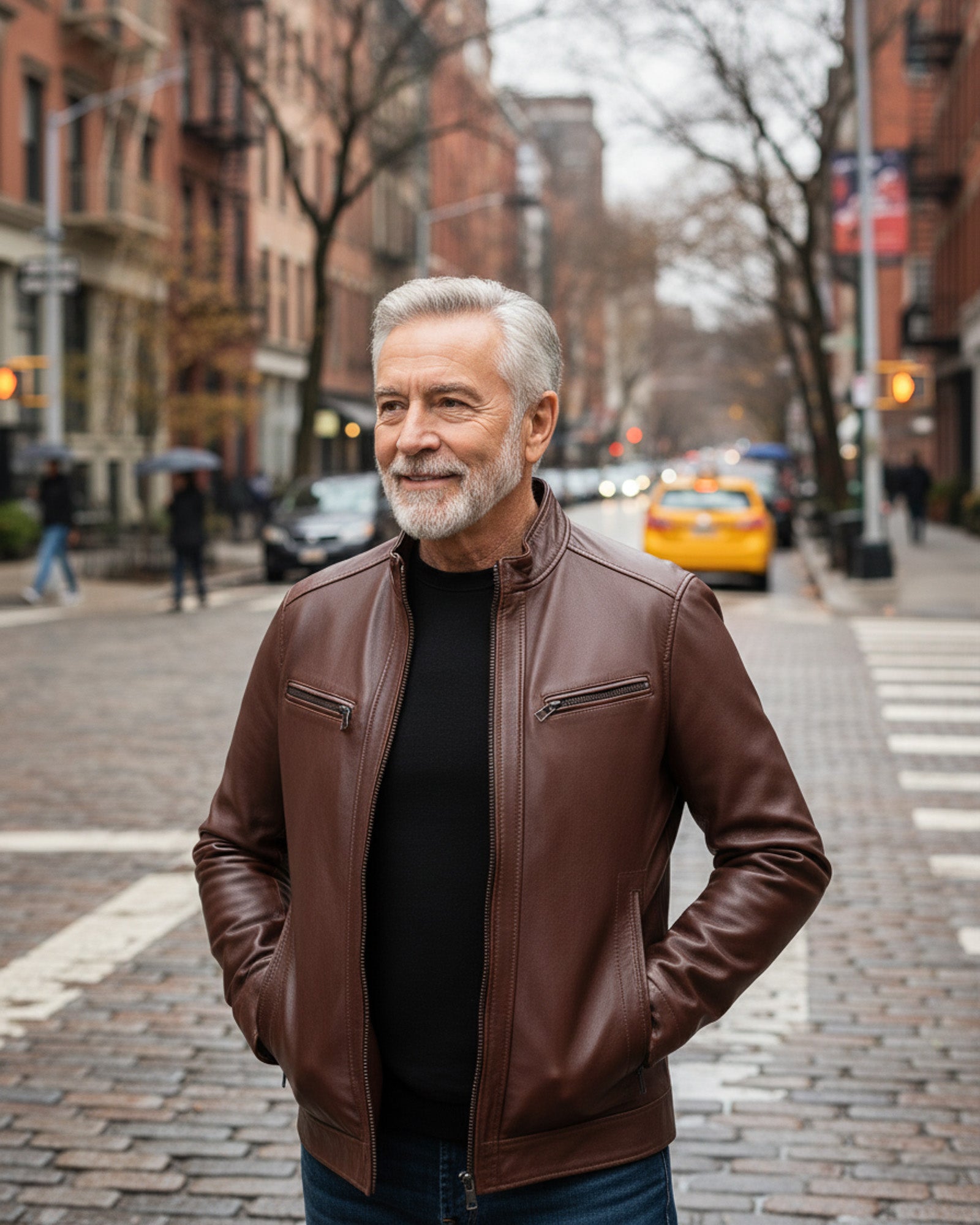 Mantova – Men’s Brown Leather Biker Jacket Mantova – Men’s Brown Leather Biker Jacket