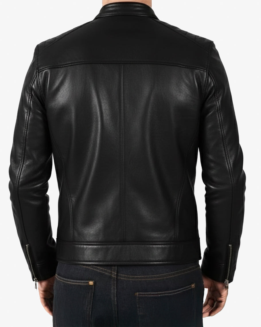 Rimini – Premium Black Leather Shirt Collar Jacket Rimini – Premium Black Leather Shirt Collar Jacket