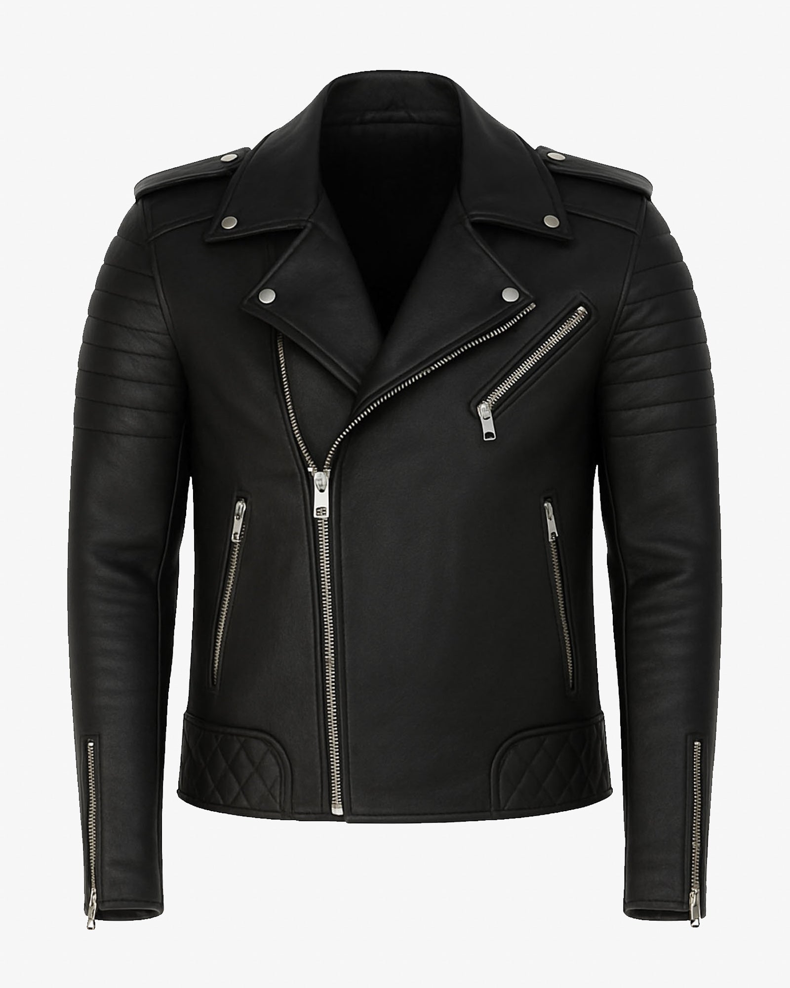 Milano – Men’s Black Leather Biker Jacket Milano – Men’s Black Leather Biker Jacket