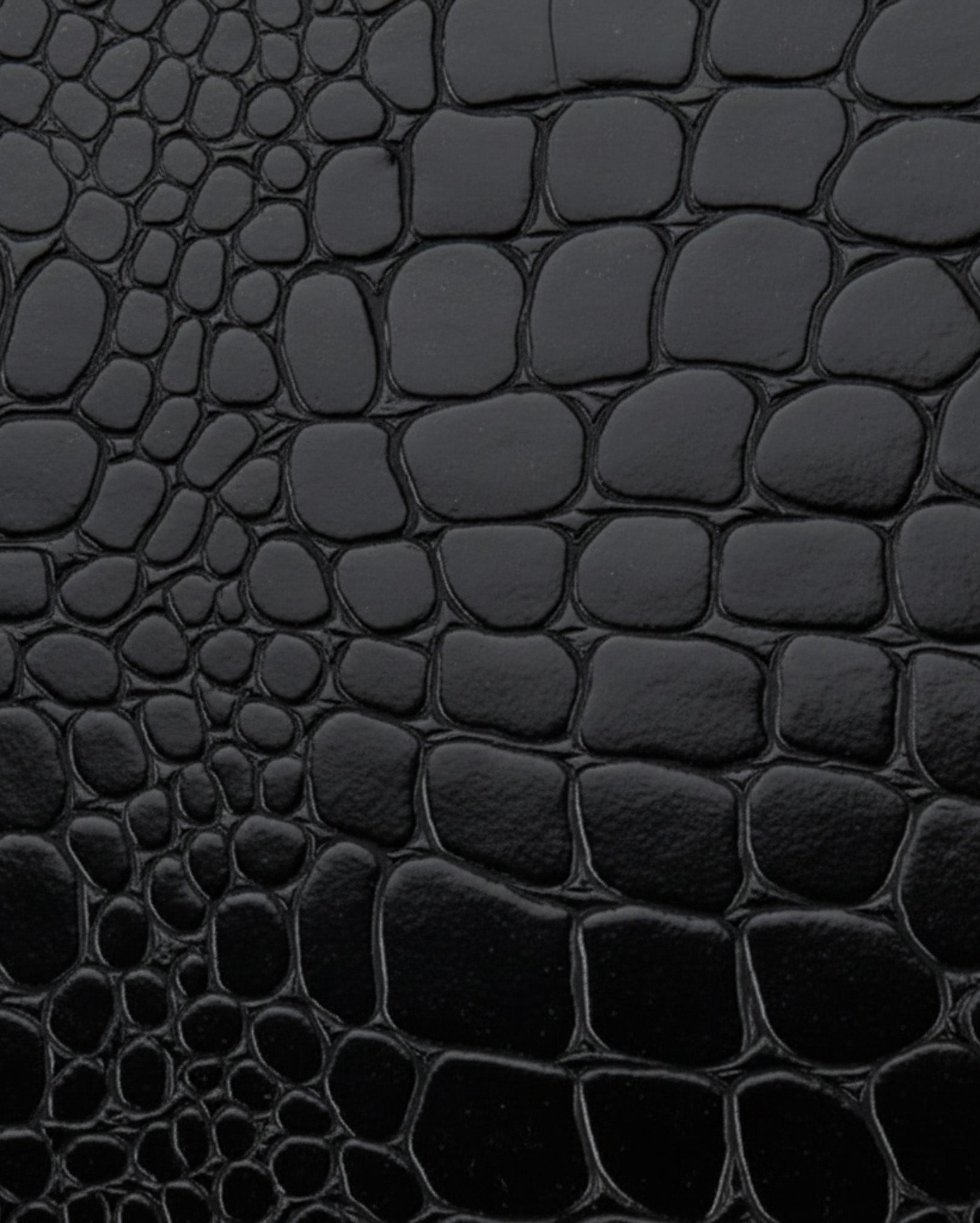 Bergamo - Men’s Black Crocodile-Embossed Leather Jacket Bergamo - Men’s Black Crocodile-Embossed Leather Jacket