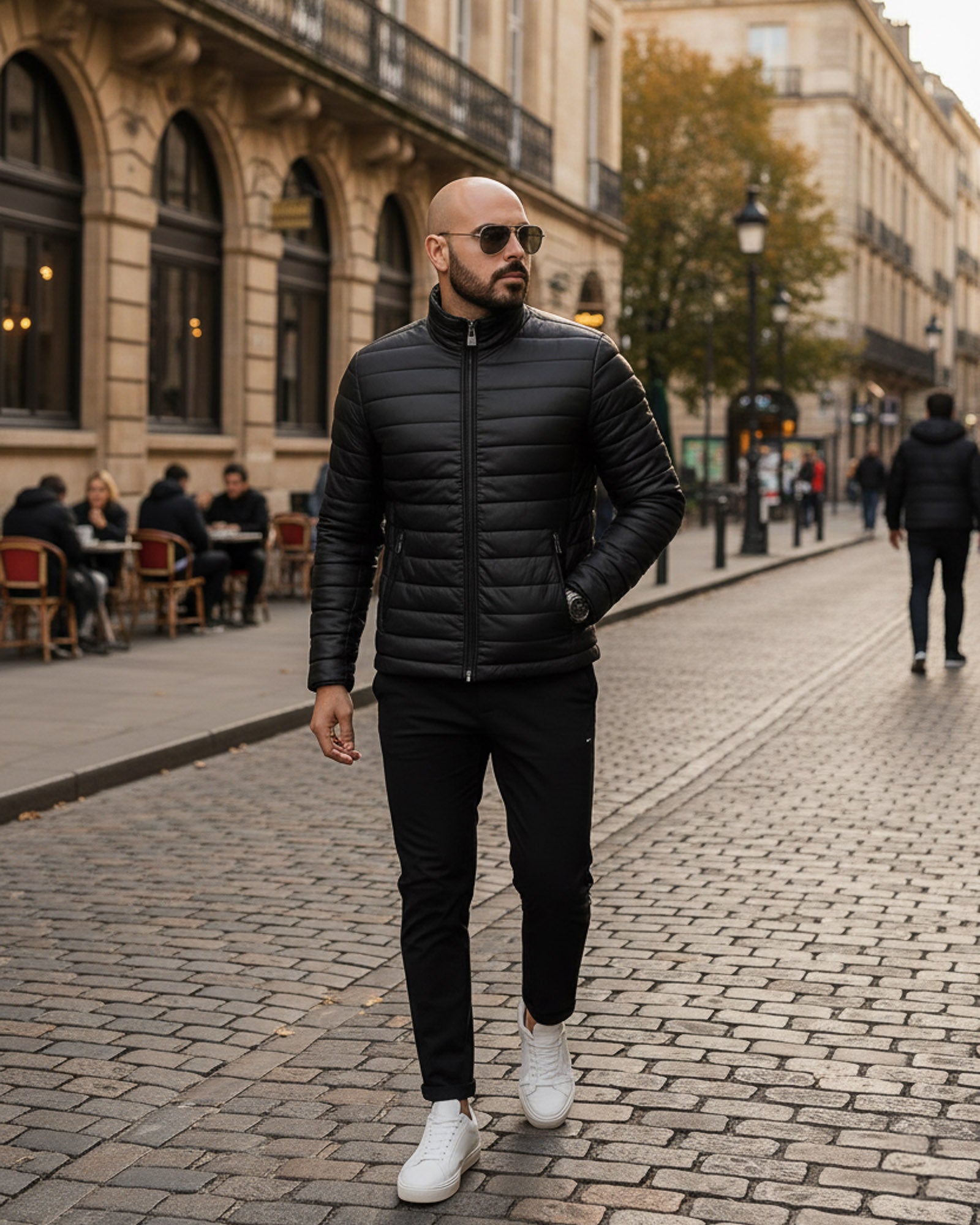 Cortina – Premium Black Quilted Leather Jacket Cortina – Premium Black Quilted Leather Jacket