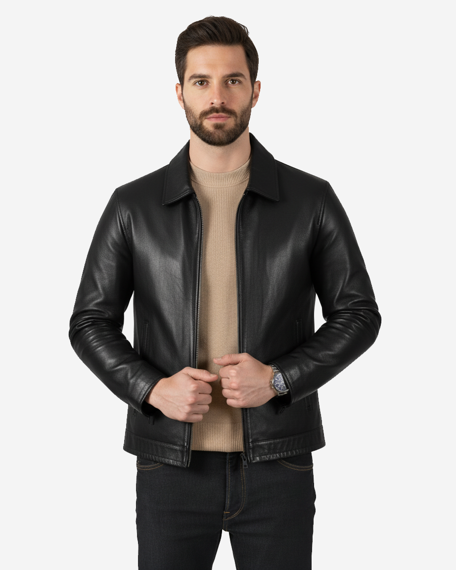 Venezia – Men’s Black Leather Jacket Venezia – Men’s Black Leather Jacket