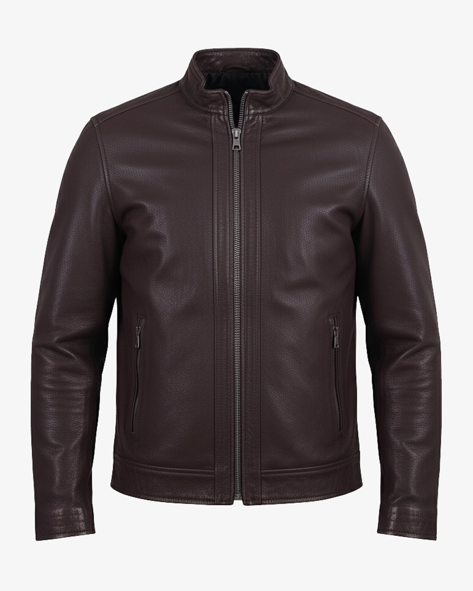 Perugia – Classic Brown Buffalo Leather Biker Jacket Perugia – Classic Brown Buffalo Leather Biker Jacket