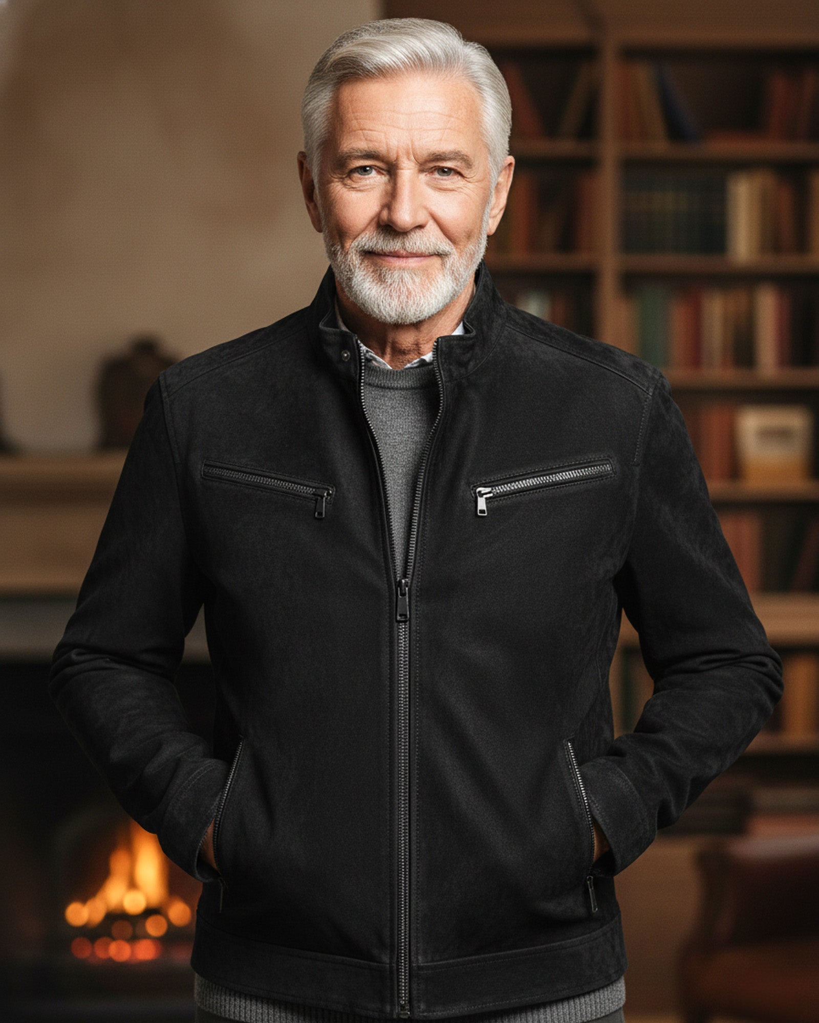 Vicenza – Classic Black Biker Leather Jacket for Men Vicenza – Classic Black Biker Leather Jacket for Men