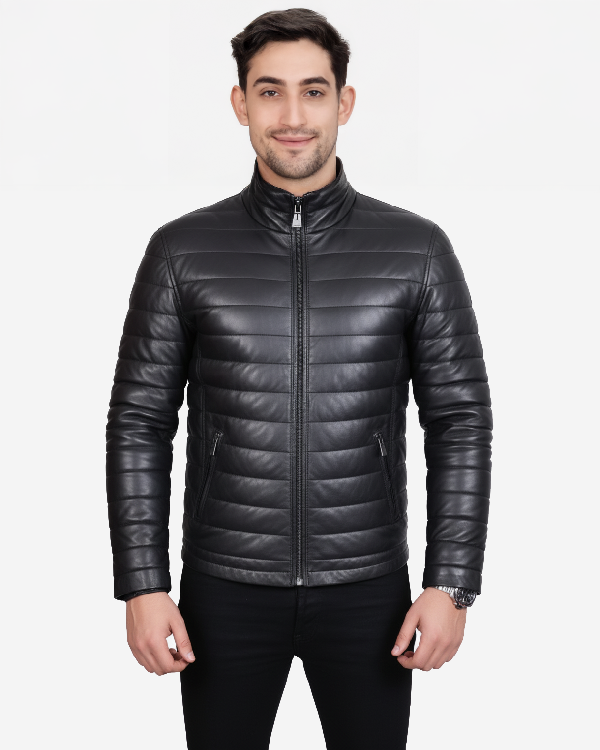 Cortina – Premium Black Quilted Leather Jacket Cortina – Premium Black Quilted Leather Jacket