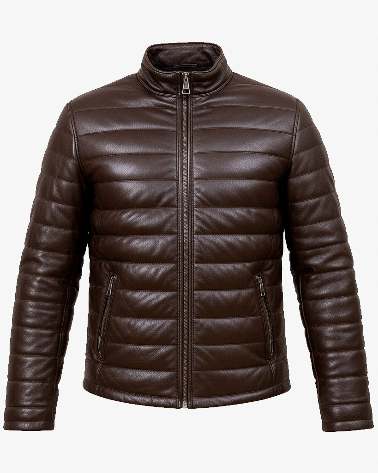 Bolzano – Men’s Dark Brown Quilted Leather Jacket Bolzano – Men’s Dark Brown Quilted Leather Jacket