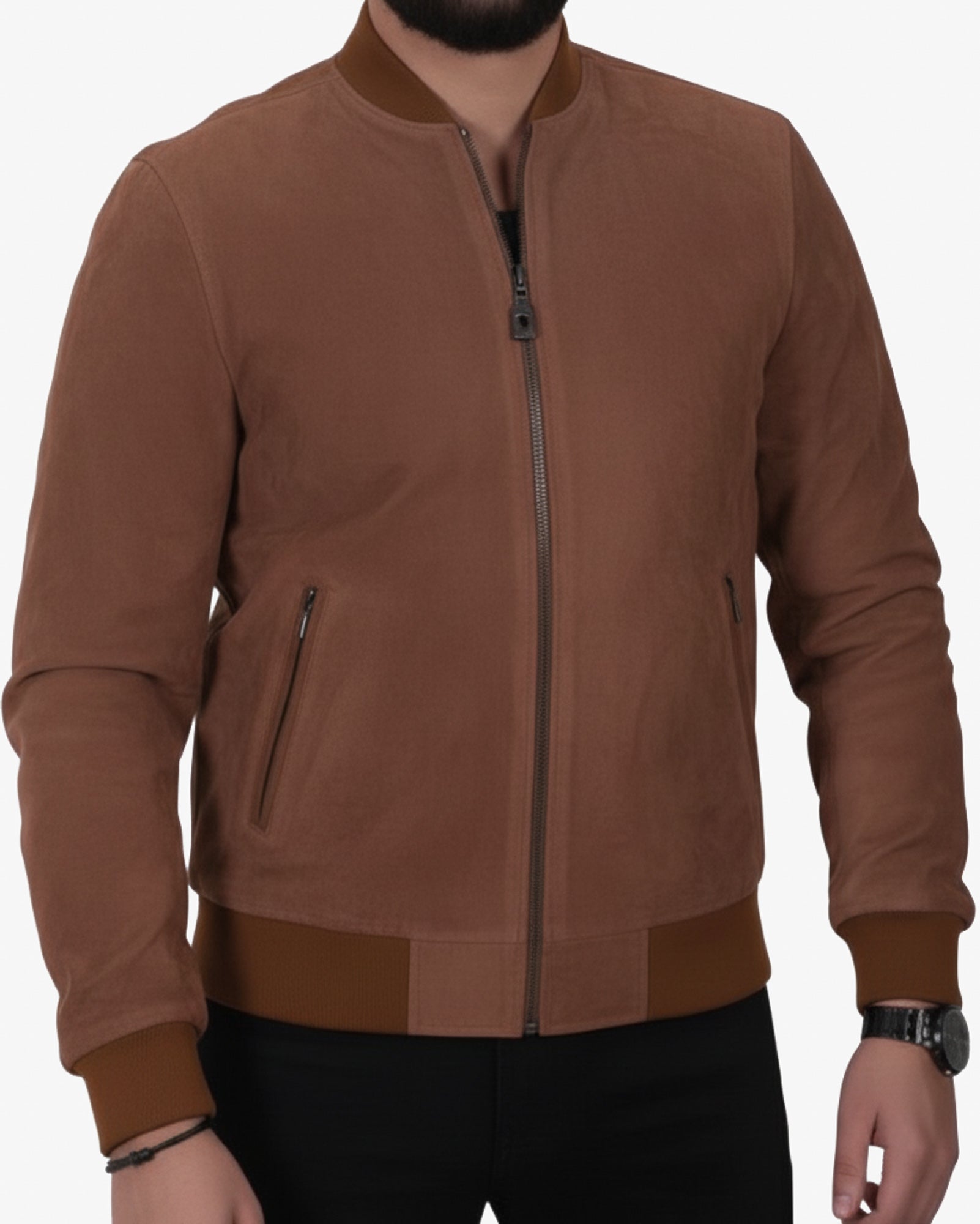 Toscana – Men’s Tobacco Leather Bomber Jacket Toscana – Men’s Tobacco Leather Bomber Jacket