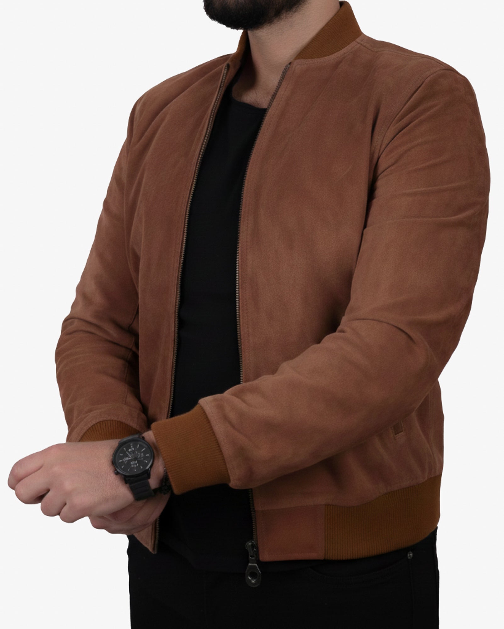 Toscana – Men’s Tobacco Leather Bomber Jacket Toscana – Men’s Tobacco Leather Bomber Jacket
