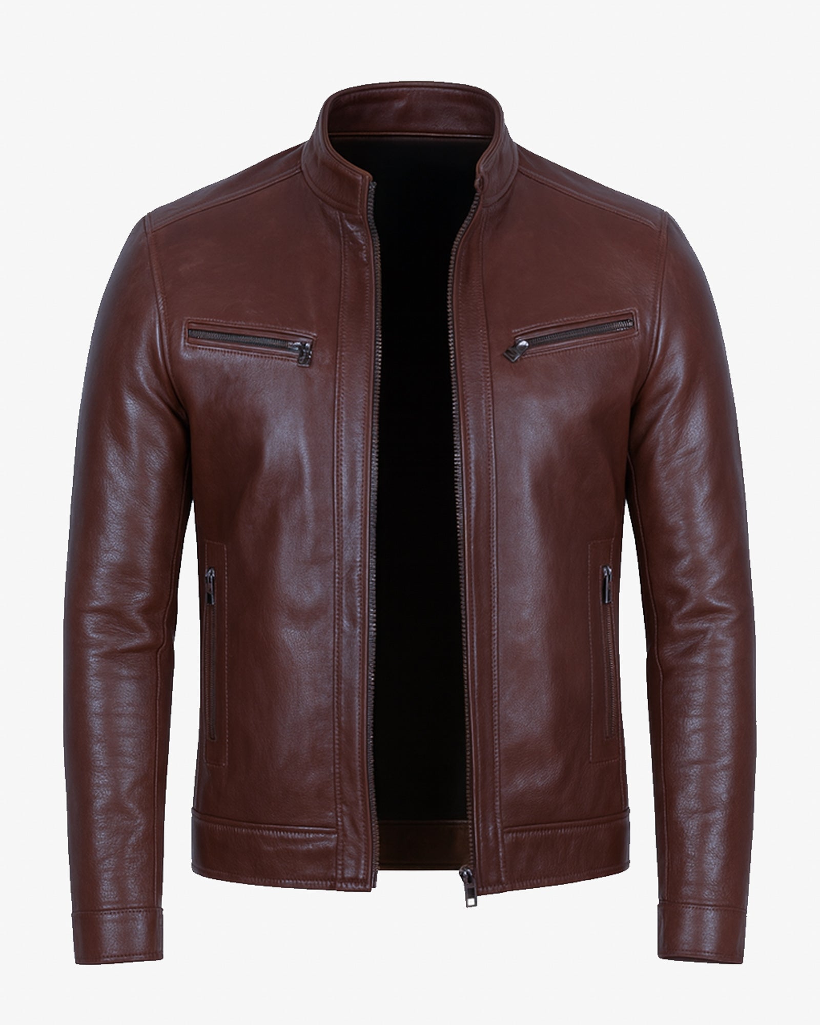 Mantova – Men’s Brown Leather Biker Jacket Mantova – Men’s Brown Leather Biker Jacket