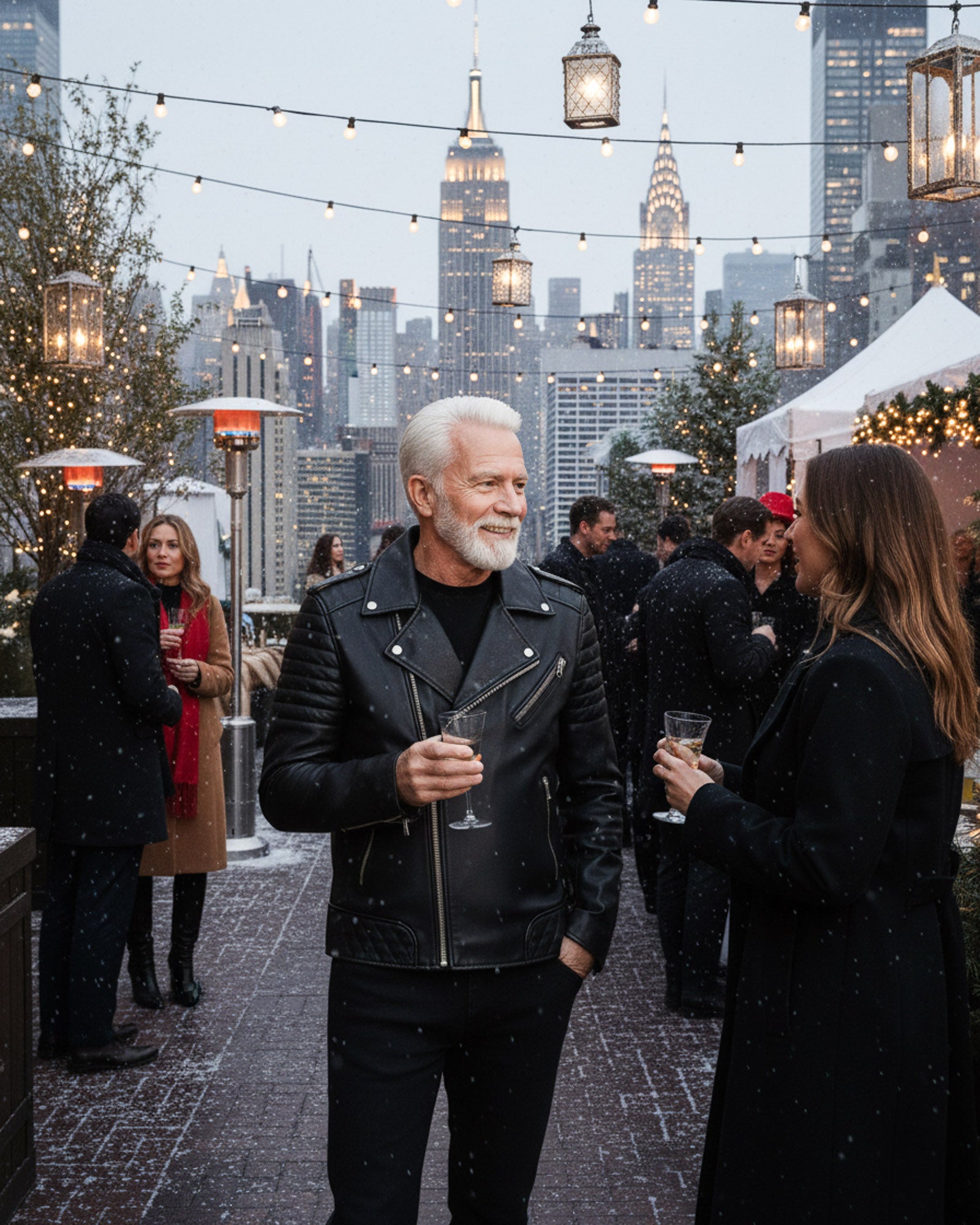 Milano – Men’s Black Leather Biker Jacket