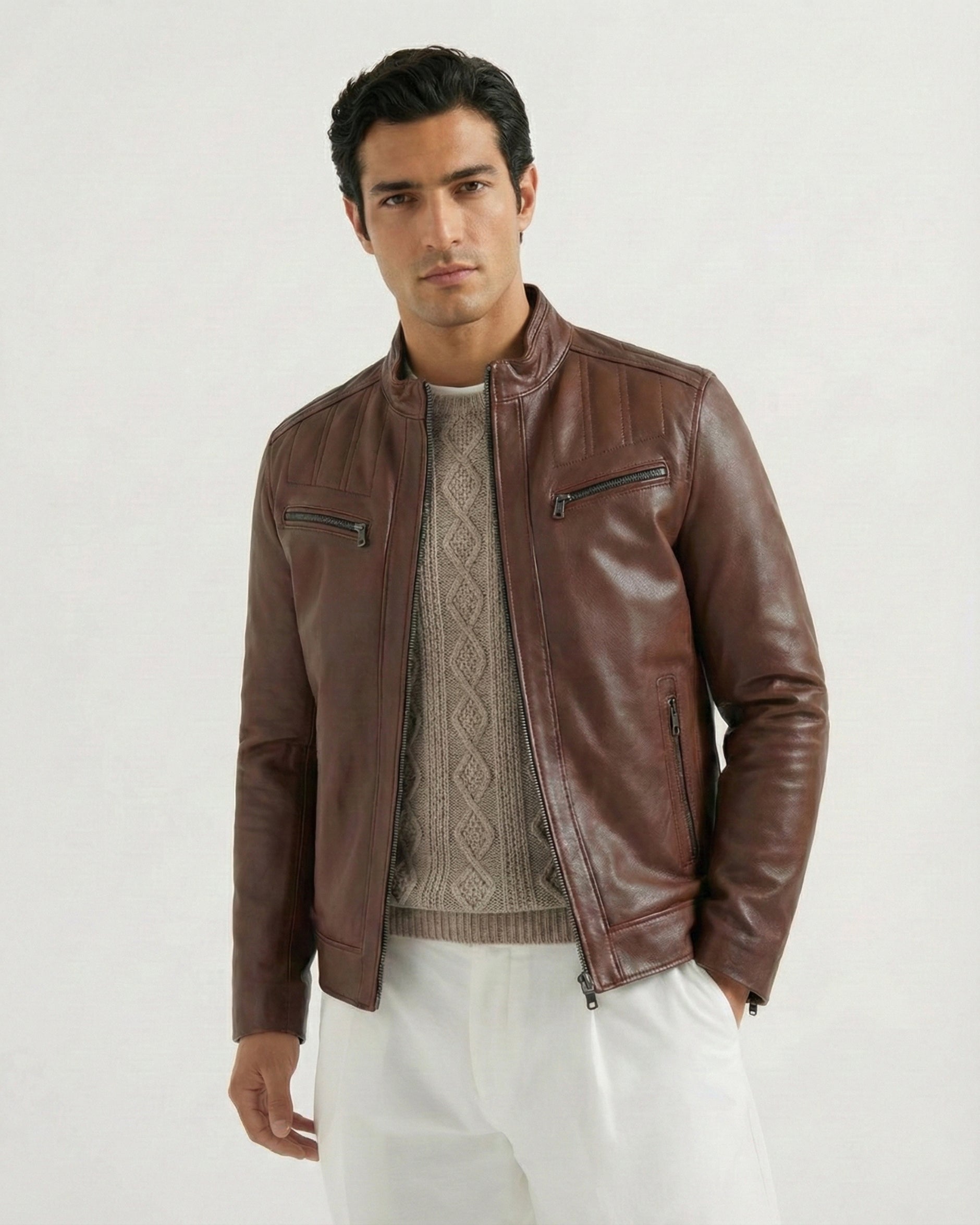 Men's Vintage-Inspired Leather Jackets - Classic Era Style